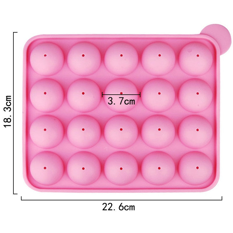 Silicone Cake Pop Mould, 20-cavities