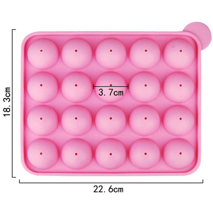 Silicone Cake Pop Mould, 20-cavities