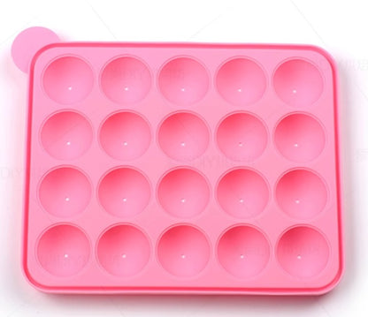 Silicone Cake Pop Mould, 20-cavities