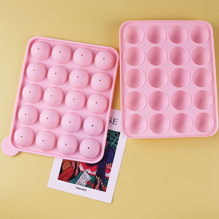 Silicone Cake Pop Mould, 20-cavities