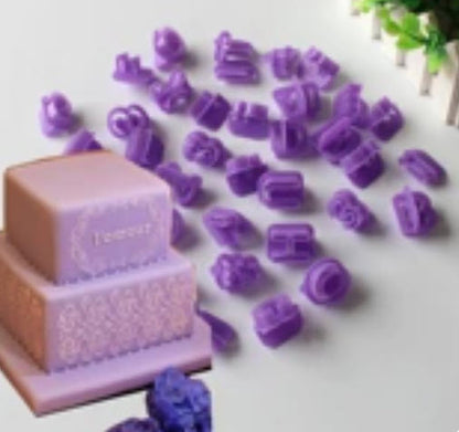 Alphabet Fondant Cutter, 40-pcs