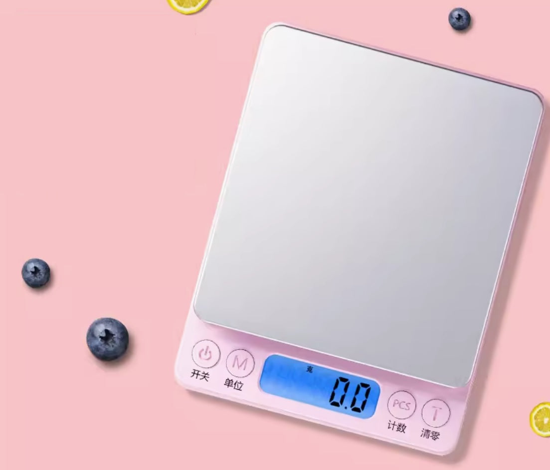 LED Electronic Digital Kitchen Scale, 3kg/0.1g