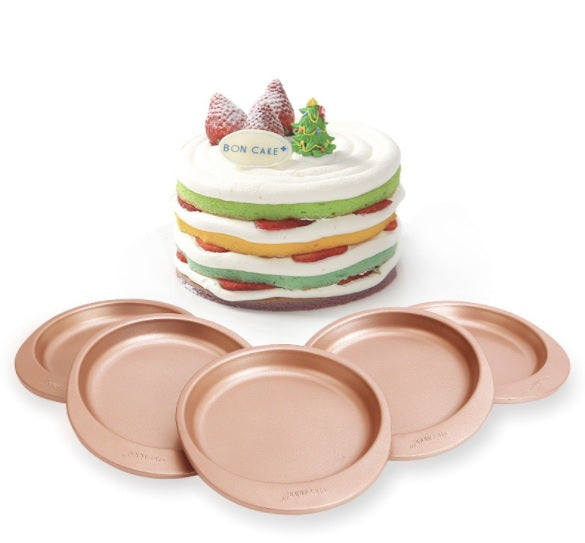 ChefMade Rainbow Cake Pan Set, 5-Pc, Round
