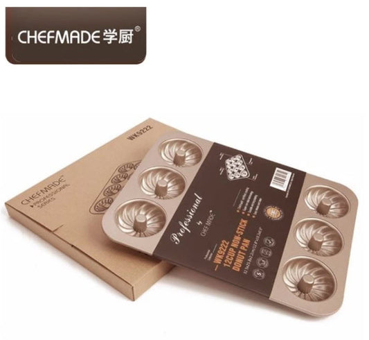 Chefmade Donut Pan, 12-cavities