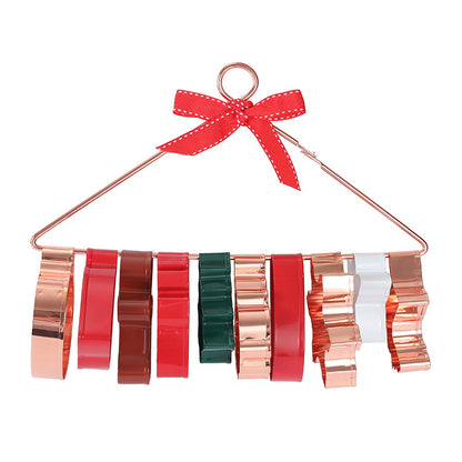 Christmas Cookie Cutters with hanger, 10-pcs