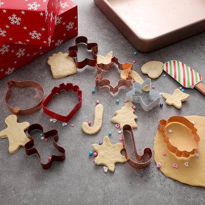Christmas Cookie Cutters with hanger, 10-pcs