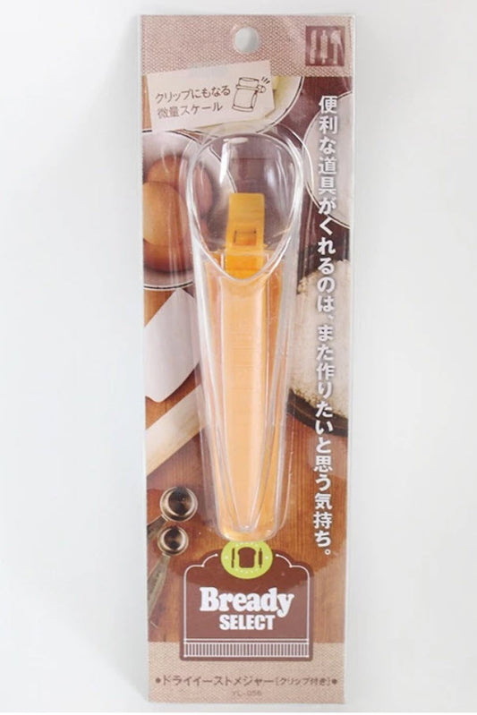 Yeast Measuring Spoon, with Sealing Clip, 1-6g