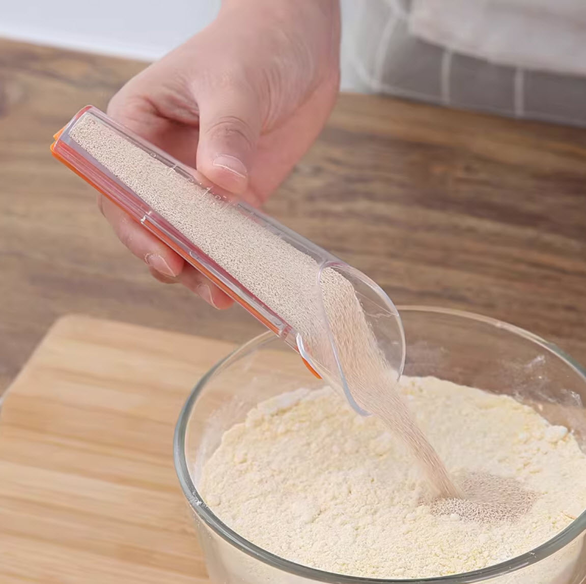 Yeast Measuring Spoon, with Sealing Clip, 1-6g