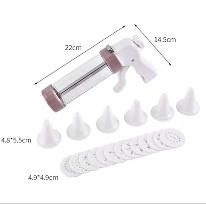 Biscuit Cookie Press Sets, 19 discs